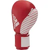 Перчатки для кикбоксинга Adidas с лицензией Wako (красно-белый, adiKBWKF200)