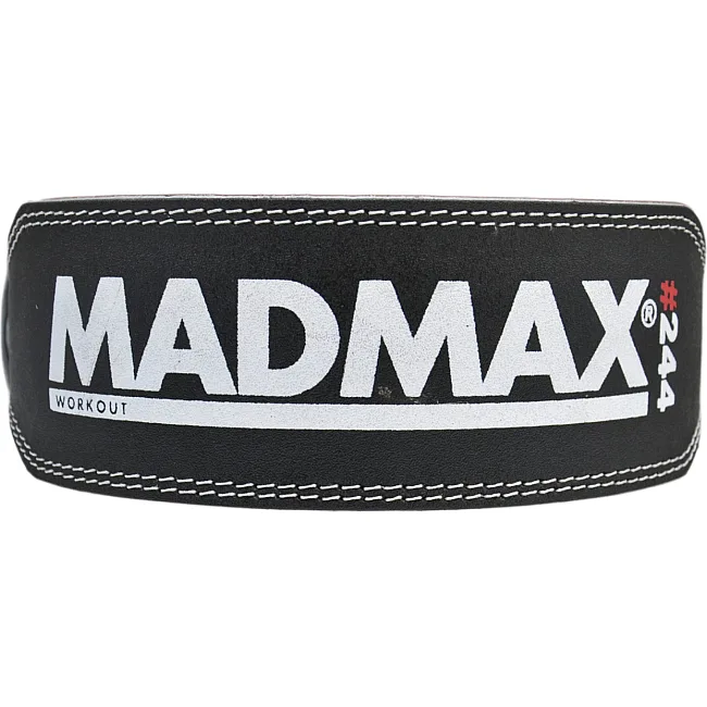 Пояс для становой тяги MADMAX MFB-244 Sandwich кожаный Black