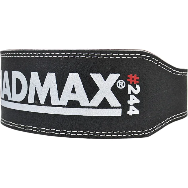 Пояс для становой тяги MADMAX MFB-244 Sandwich кожаный Black