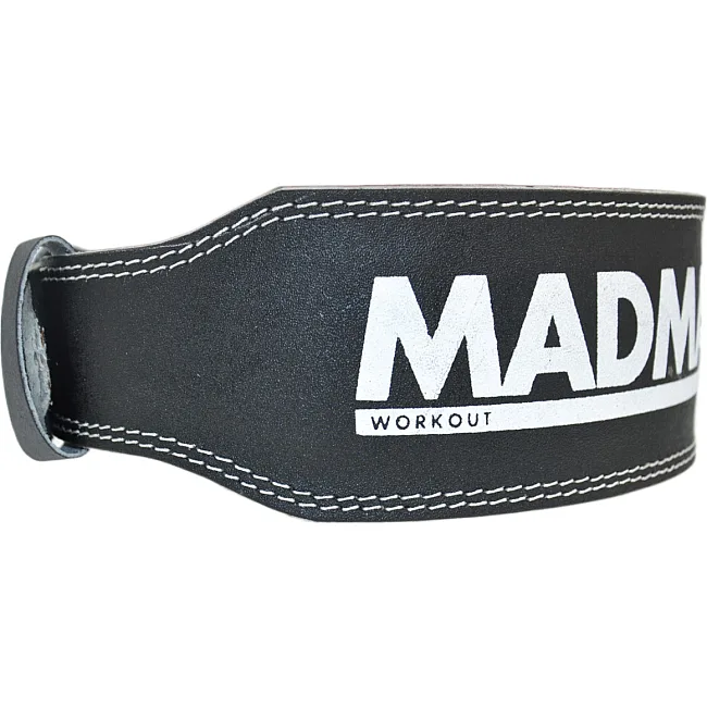 Пояс для становой тяги MADMAX MFB-244 Sandwich кожаный Black