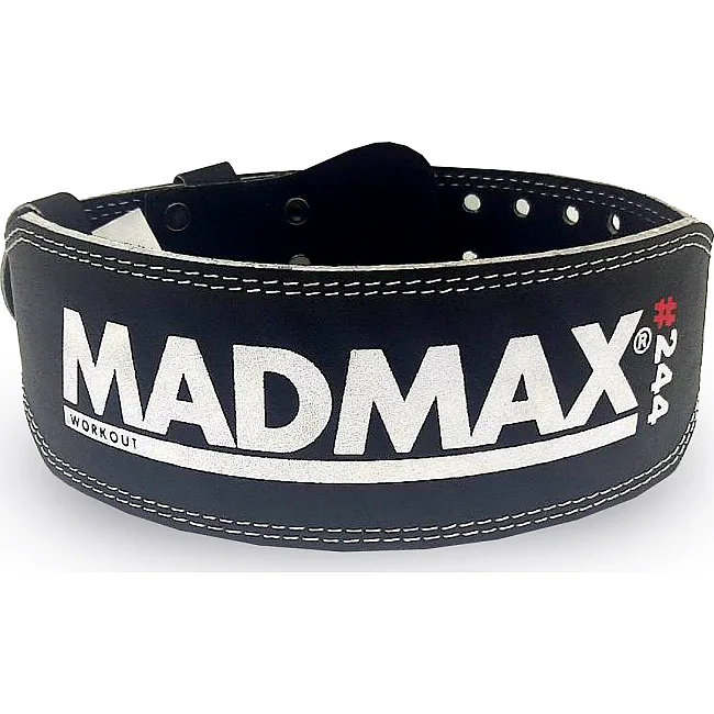 Пояс для становой тяги MADMAX MFB-244 Sandwich кожаный Black