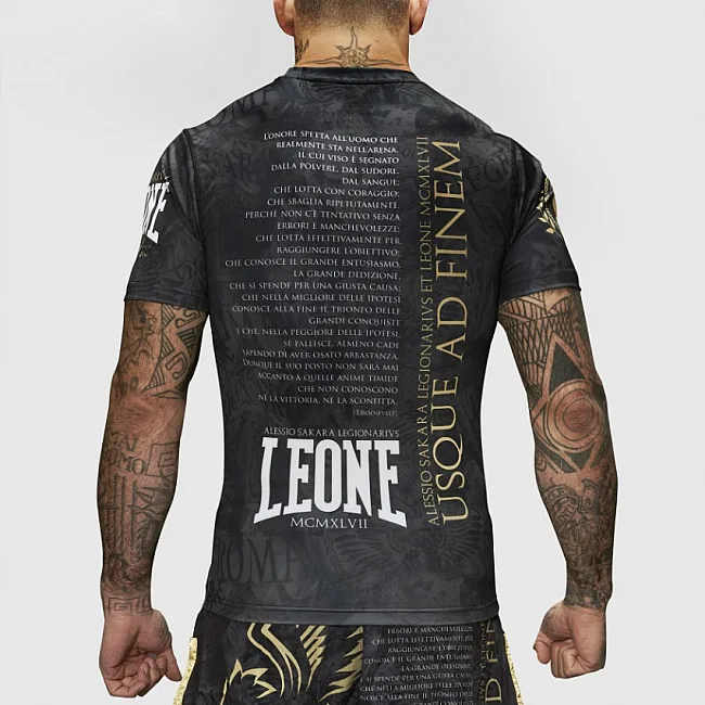 Рашгард із коротким рукавом LEONE Legionarivs Black L