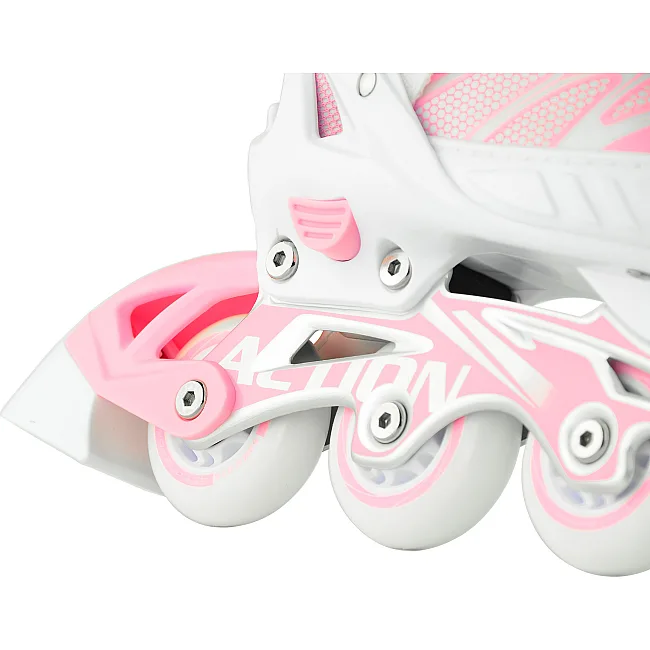 Ролики и коньки 2в1 ACTION Riply/Pink