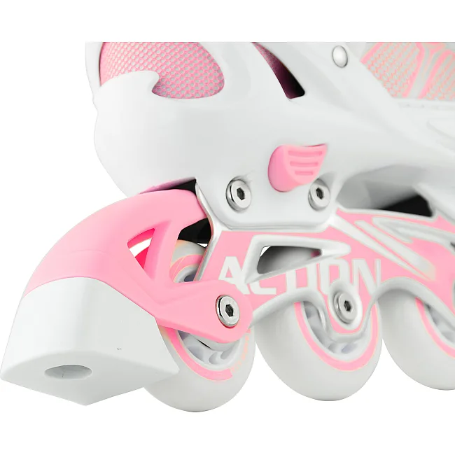 Ролики и коньки 2в1 ACTION Riply/Pink