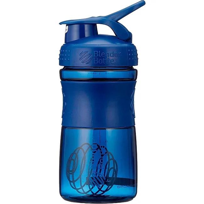 Спортивный шейкер-бутылка BLENDERBOTTLE SportMixer Flip 20oz/590мл Navy