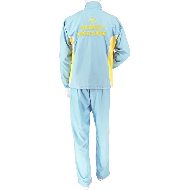 Спортивний костюм (самбо) Green Hill Sambo TSJ-10332n (блакитно-жовтий, FIAS)