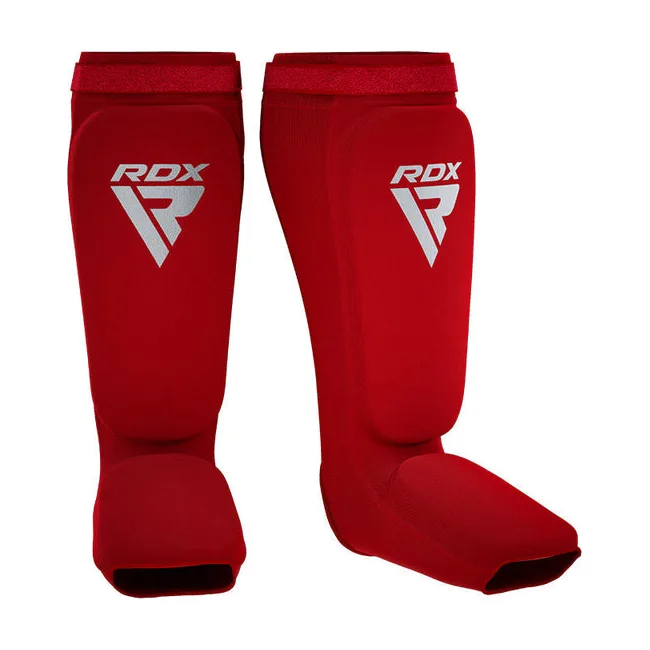 Захисні щитки для ніг RDX Hosieri Shin Instep Guard Red White