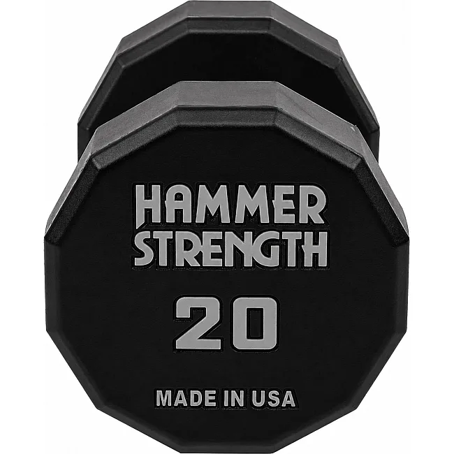 Гантель профессиональная с полиуретановым покрытием HAMMER STRENGHT TA-9215-20 (Черный)