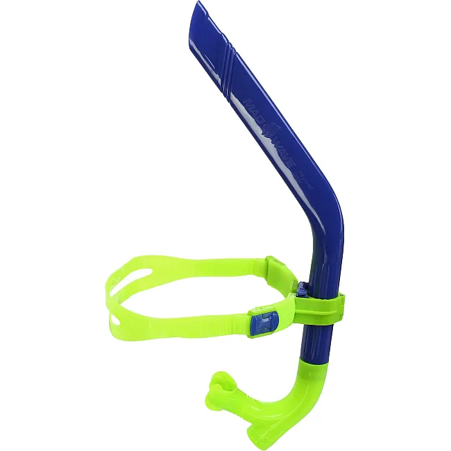 Трубка фронтальная дыхательная для плавания MADWAVE
 PRO SNORKEL junior M077702 (Синий)