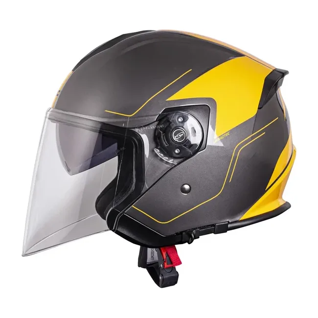 Шлем мотоциклетный W-TEC V586 Urbaztec размер XS 53-54 см, желто-серый