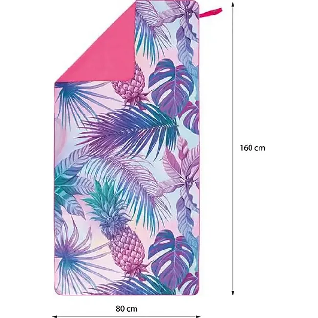 Полотенце из микрофибры 160х80 см NILS NCR14 PINEAPPLE