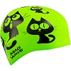 Шапочка для бассейна силиконовая юниорская MADWAVE Cats M057405 (Зеленый)