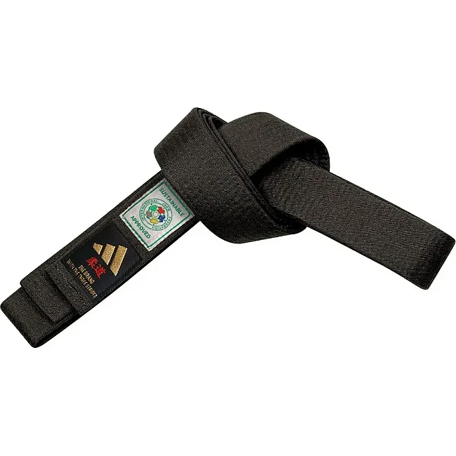 Пояс для дзюдо Adidas ELITE IJF with KANJI OPTION (чорний-золотий) adiB242J