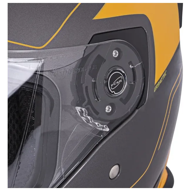 Шлем мотоциклетный W-TEC V586 Urbaztec размер XS 53-54 см, желто-серый