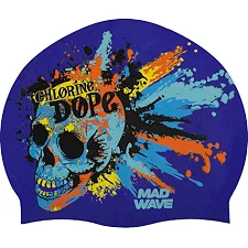 Шапочка для бассейна силиконовая для взрослых MADWAVE Chlorine dope M055463 (Фиолетовый)