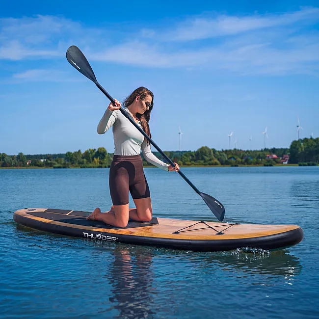 Надувная доска SUP (Сапборд) THUNDER WOOD 350