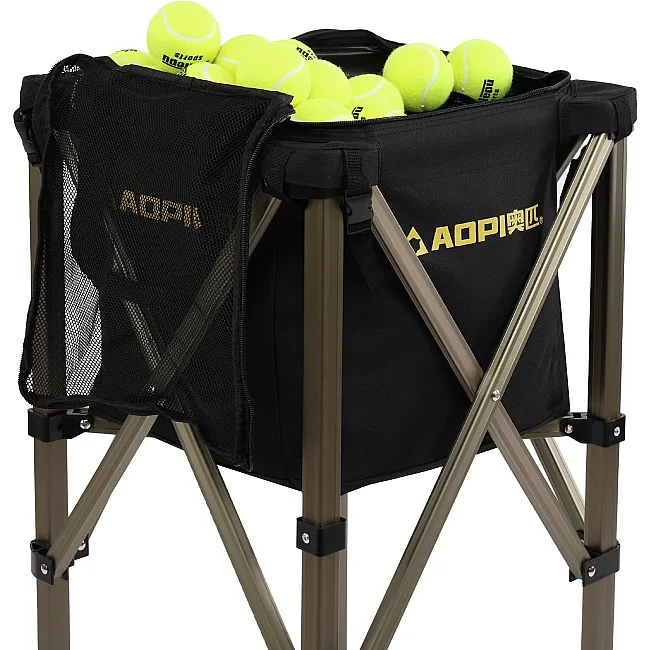 Корзина для теннисных мячей TENNIS BALL CART на 180 мячей AOPI AP-491 (Черный)