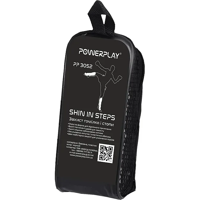 Защита голени и стопы PowerPlay 3052 Черно-Красный
