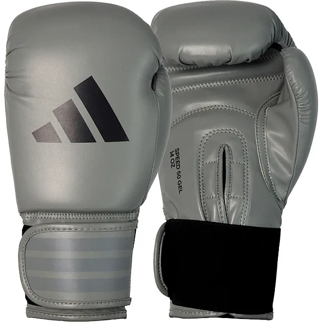 Рукавички для боксу Adidas "Speed 50" | срібло/сірий | SBG50