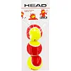 Мячи для большого тенниса HEAD TIP 578113 (Салатовый-красный)