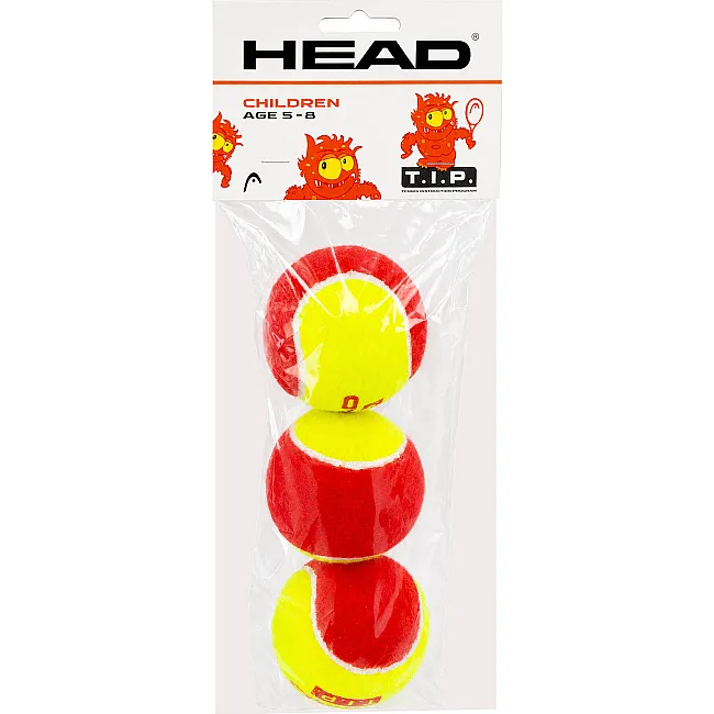 Мячи для большого тенниса HEAD TIP 578113 (Салатовый-красный)