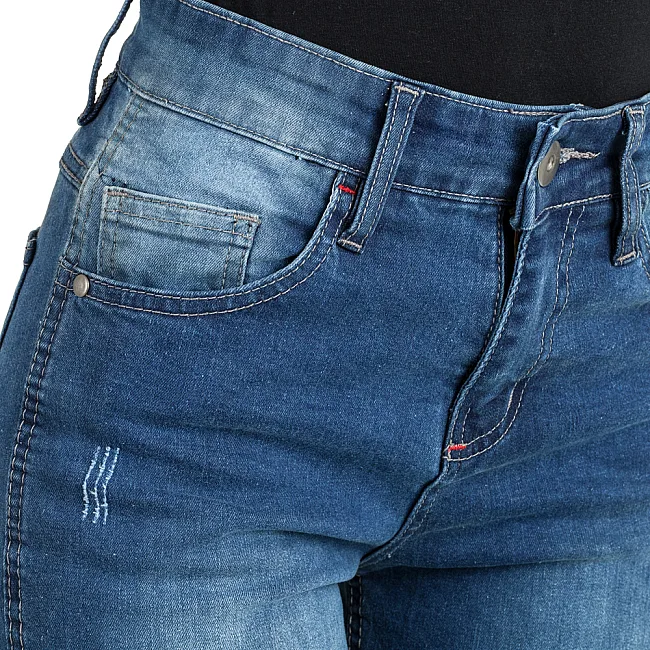 Женские мотоджинсы W-TEC Panimali - синие/XXL