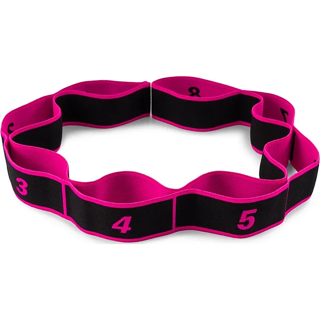 Эспандер с петлями для растяжки PowerPlay PP_4311 Fitness Band Розовая (88*4см.)