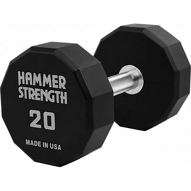Гантель профессиональная с полиуретановым покрытием HAMMER STRENGHT TA-9215-20 (Черный)
