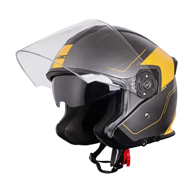 Шлем мотоциклетный W-TEC V586 Urbaztec размер XS 53-54 см, желто-серый