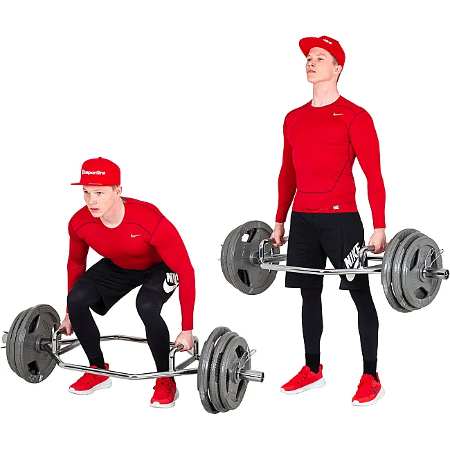 Гриф олімпійський шестигранний inSPORTline Dedlif 140/50 20 кг, без затискачів