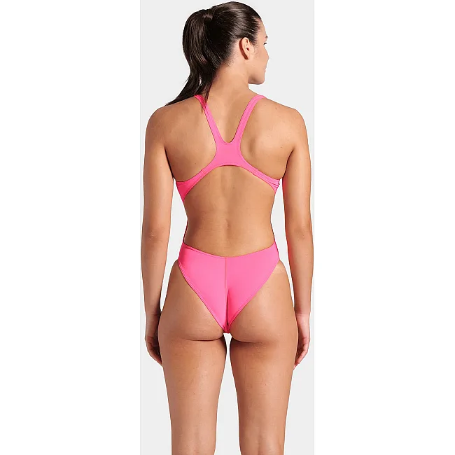 Женский купальник Arena TEAM SWIMSUIT SWIM TECH SOLID розовый
