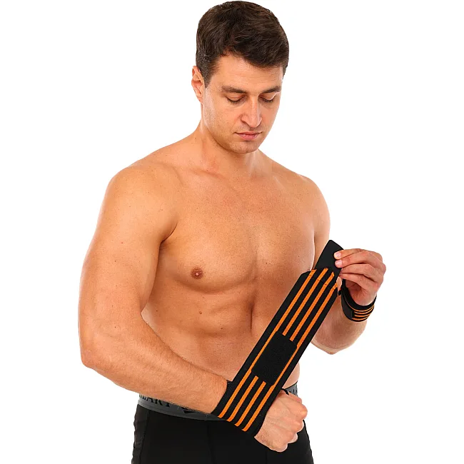 Кистевые бинты STRENGTH WRIST WRAPS MUTE TA-311 2штуки (Синий)