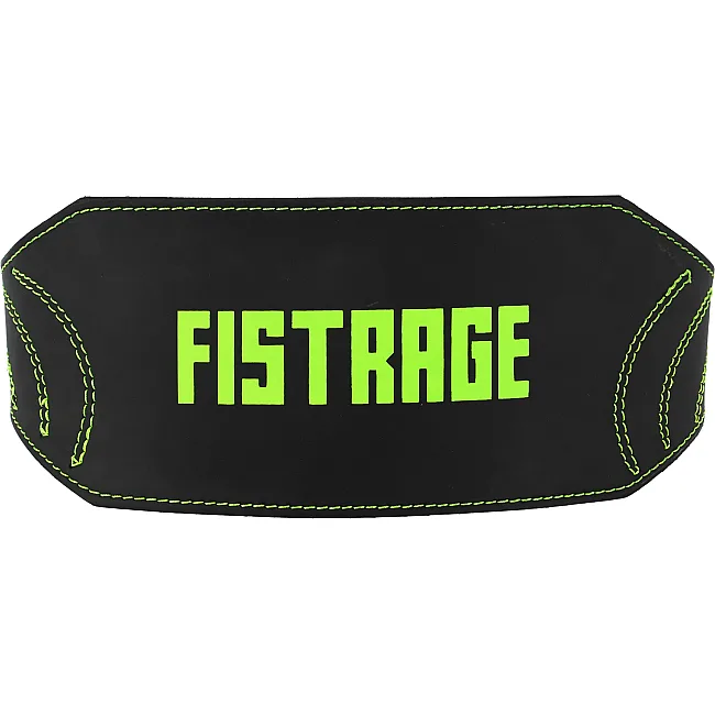 Пояс для тяжелой атлетики кожа
 FISTRAGE VL-8441 спинка-15см (Черный)