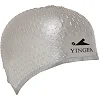 Шапочка для бассейна силиконовая на длинные волосы YINGFA C0061 (Оранжевый)