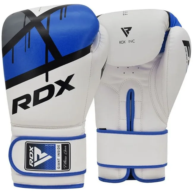Боксерские перчатки RDX F7 Ego Blue (капа в комплекте)