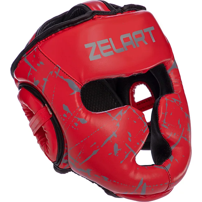 Детский закрытый шлем для бокса
 PU ZELART

 BO-0394 (Красный)