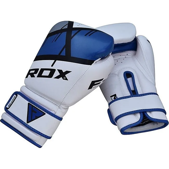 Боксерские перчатки RDX F7 Ego Blue (капа в комплекте)
