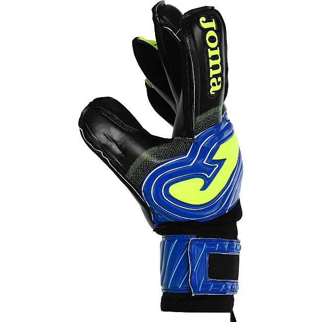 Вратарские перчатки
 профессиональные с защитой пальцев JOMA

 BRAVE 401183-121
 7-12 (Черный-синий-желтый)