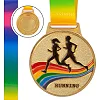 Медаль спортивная с лентой цветная тематическая SP-SPORT Бег C-0337 ø6,5см (Золотой) Медаль спортивная с лентой цветная тематическая SP-SPORT Бег C-0337 ø6,5см (Золотой)