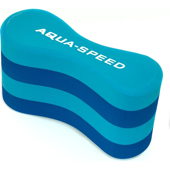 Плавательная колобашка Aqua Speed 4 LAYERS PULLBUOY 5640 голубой, синий 23,5x8,5x13см