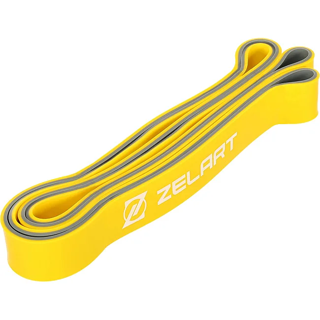 Резина петля для подтягиваний двухслойная ZELART
 FI-0911-6 (Желтый)