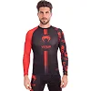 Рашгард лонгслив мужской VENUM LOG CO-8128 (Черный-красный)