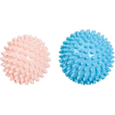 Набір масажних мячів LiveUp MASSAGE BALL рожевий, блакитний 7 і 9 см