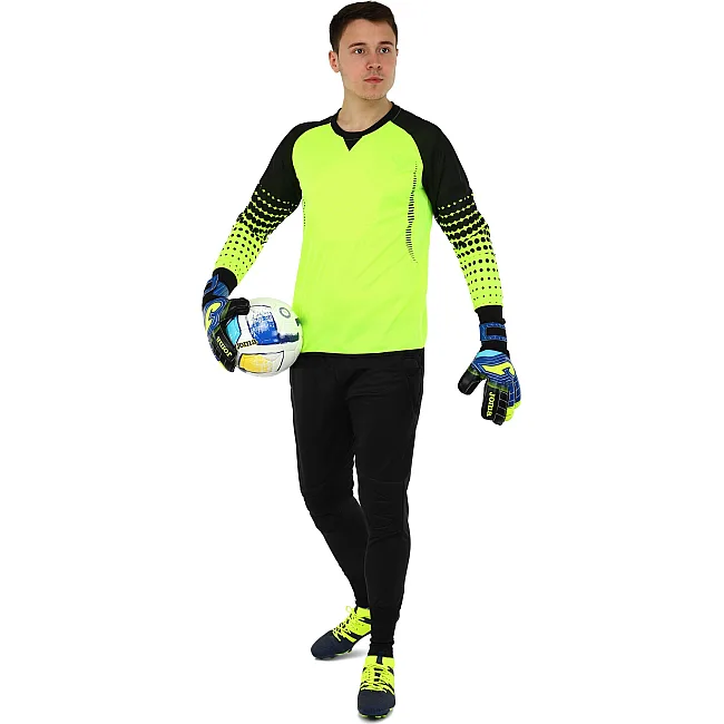 Вратарские перчатки
 профессиональные с защитой пальцев JOMA

 BRAVE 401183-121
 7-12 (Черный-синий-желтый)