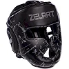 Детский закрытый шлем для бокса PU ZELART BO-0394 (Черный)