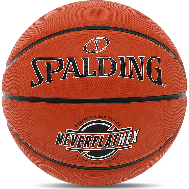 Баскетбольный мяч
 резиновый SPALDING NEVERFLAT HEX 84440Y
 7