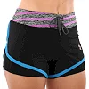 Спортивные шорты
 двойные 2 в 1 женские UNDER ARMOUR
 CO-1721 (Черный-фиолетовый)