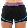 Спортивные шорты
 двойные 2 в 1 женские UNDER ARMOUR
 CO-1721 (Черный-фиолетовый)