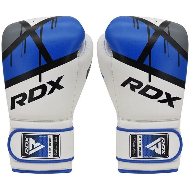 Боксерские перчатки RDX F7 Ego Blue (капа в комплекте)
