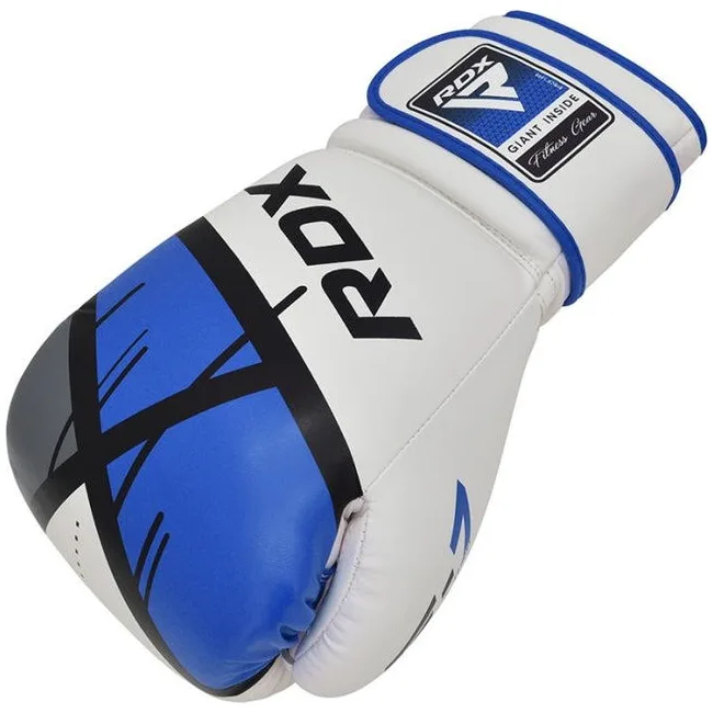 Боксерские перчатки RDX F7 Ego Blue (капа в комплекте)